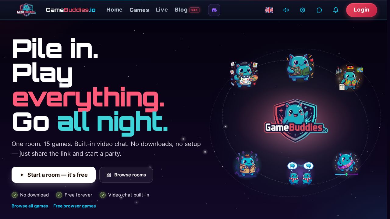 Screenshot of GameBuddies.io
