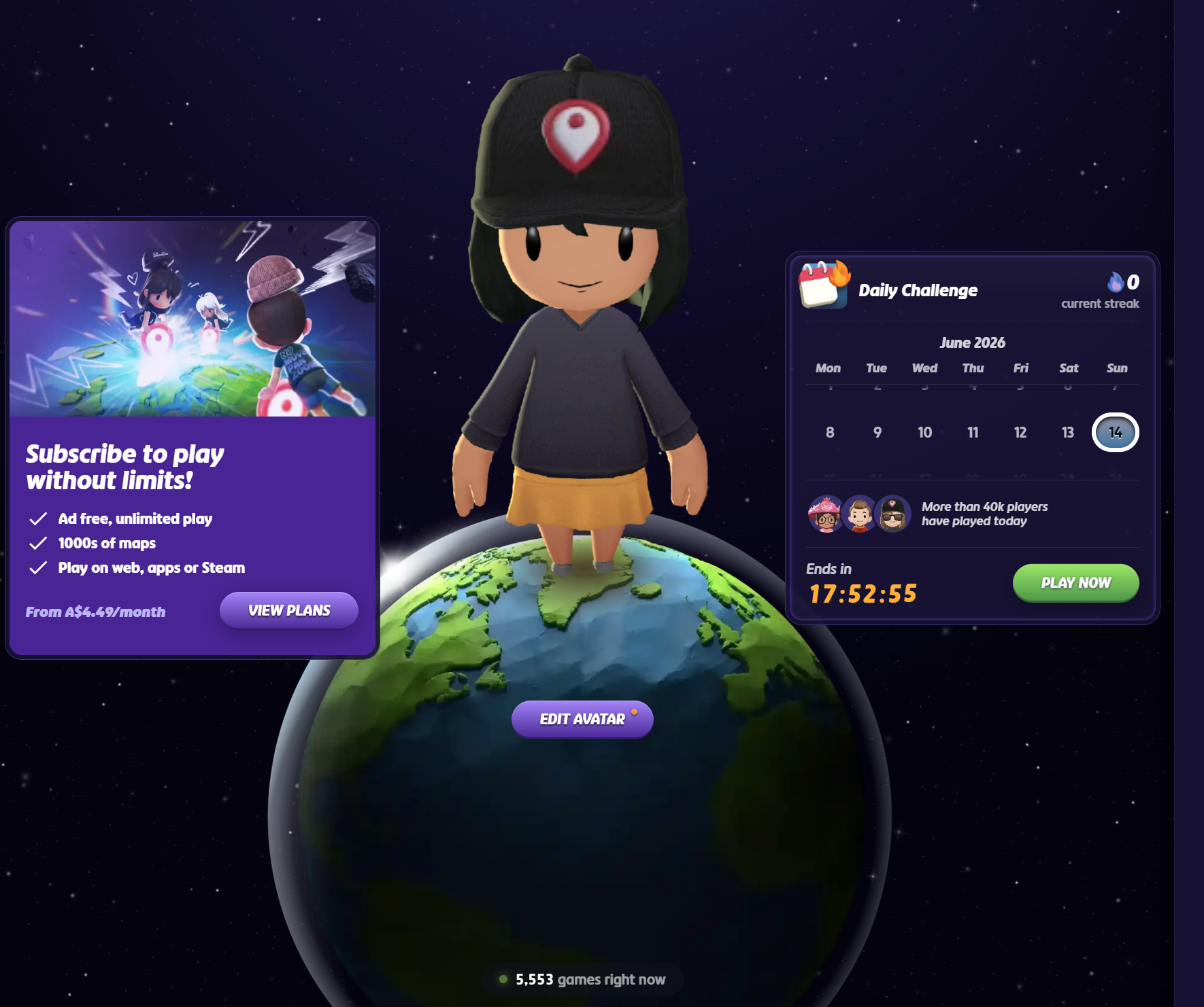 Screenshot of GeoGuessr
