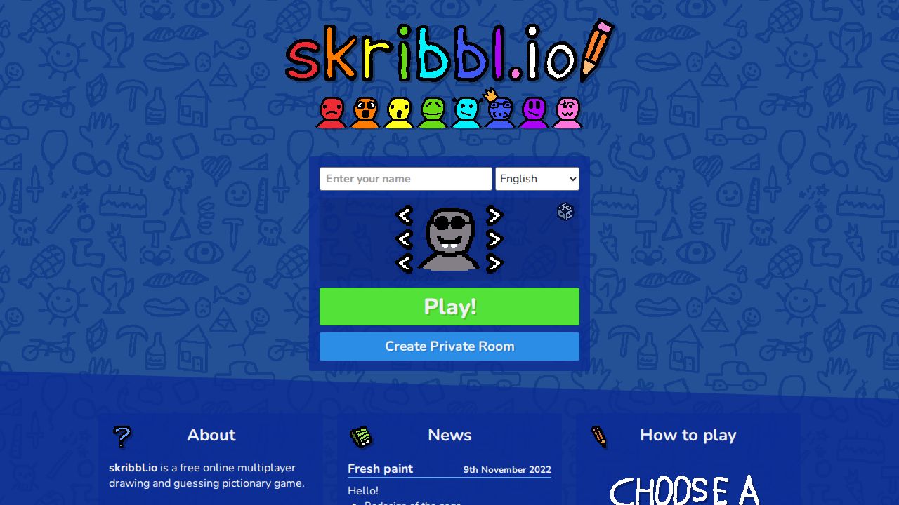 Screenshot of Skribbl.io
